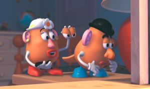 Mr. and Mrs. Potato Head in Toy Story