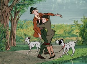 Roger and Anita stumble in 101 Dalmatians